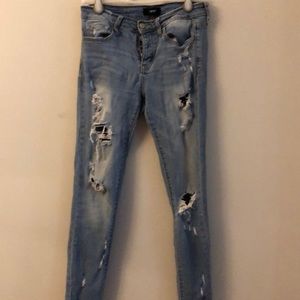 Vervet distressed ankle skinny jean